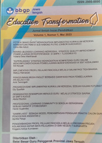 Image of Education Transformation: Jurnal Ilmiah Insan Pendidikan