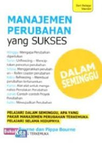 Image of Manajemen Perubahan yang Sukses dalam Seminggu